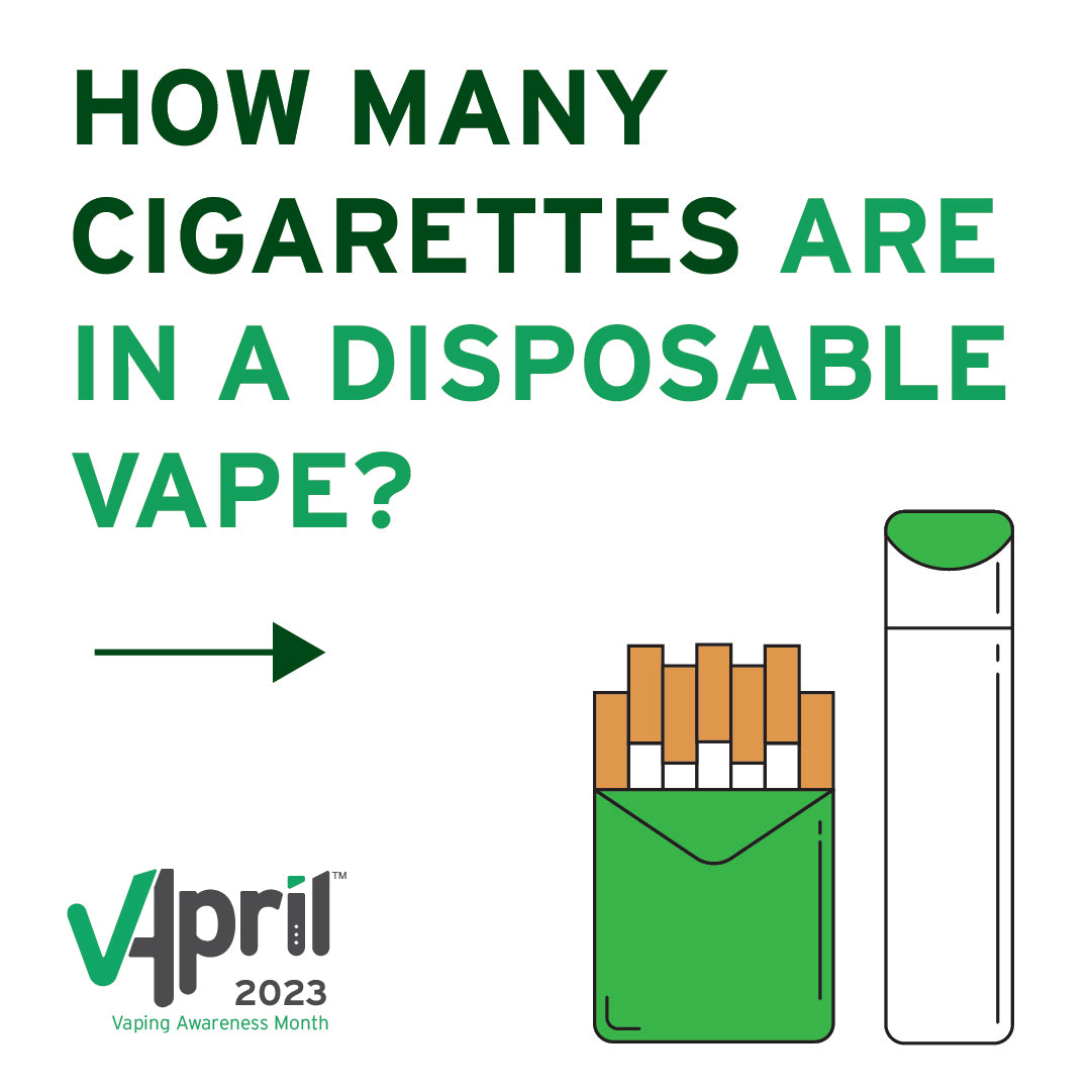 How many cigarettes are in a vape/disposable?