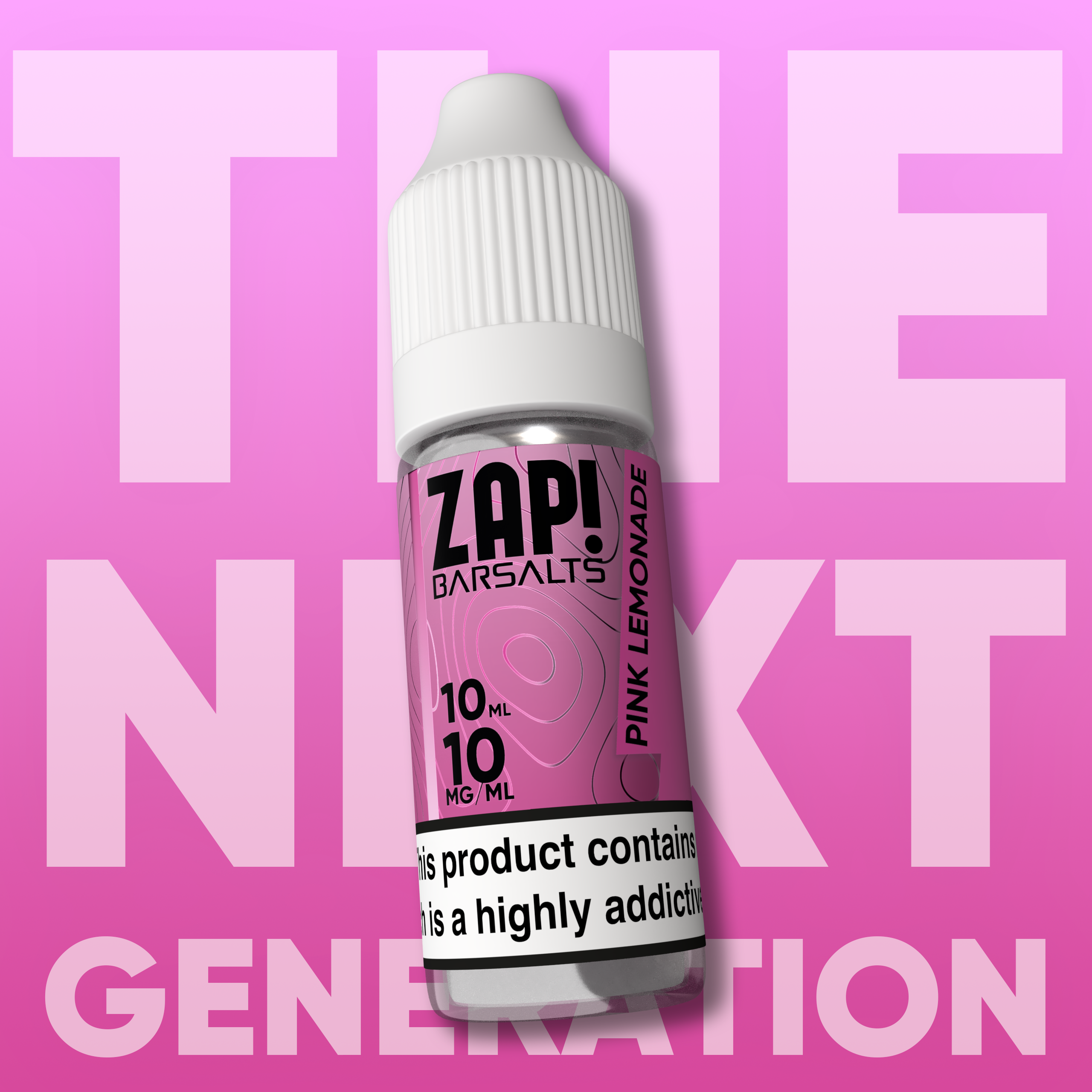 ZAP! Bar Salt Pink Lemonade 10ml Nic Salts 50/50