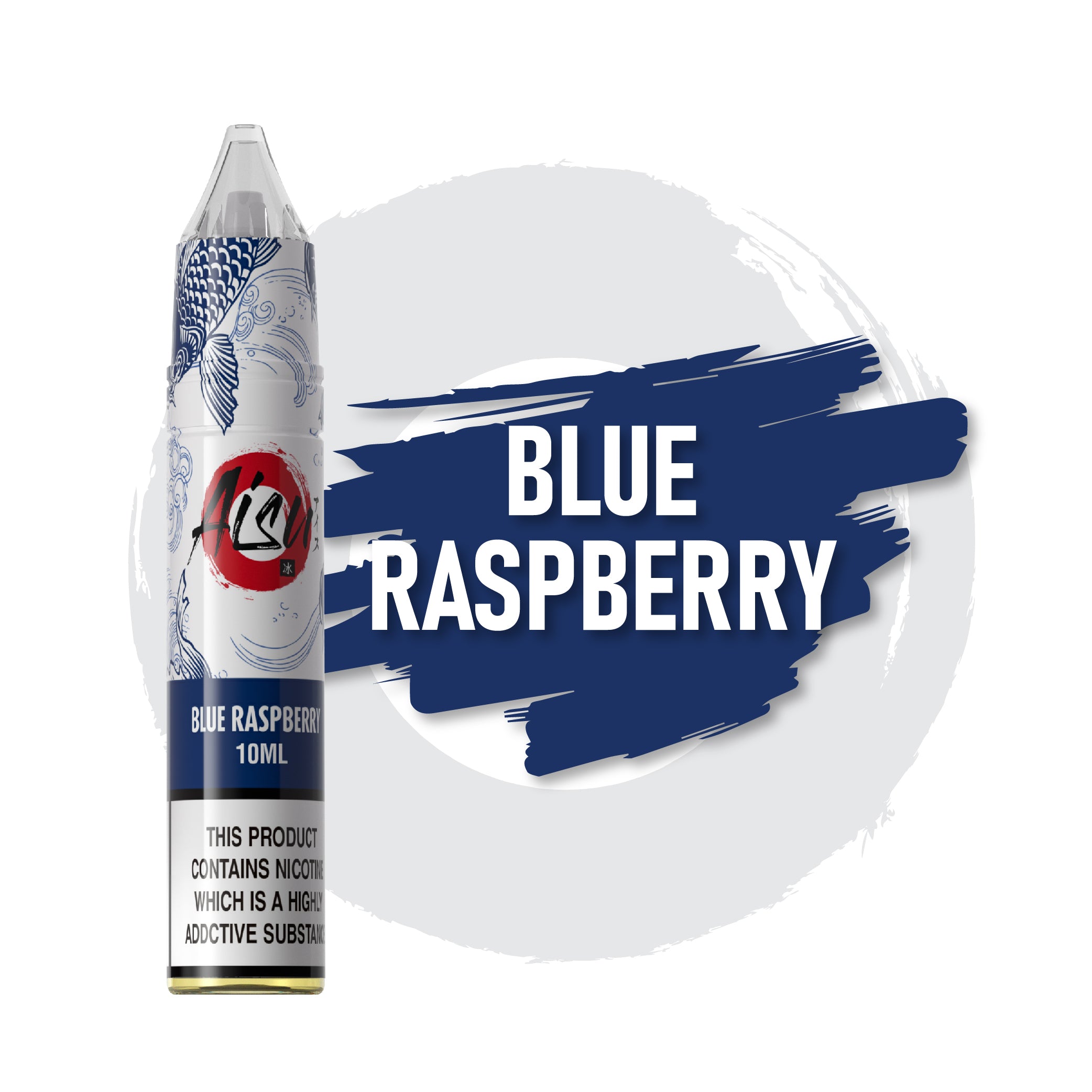 AISU Blue Raspberry 10ml 30/70 Nic Salts e-liquid bottle