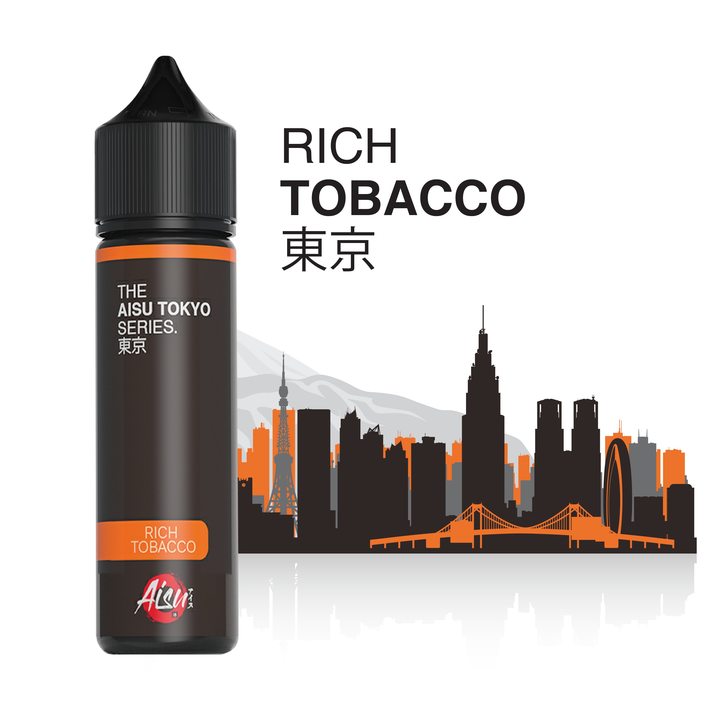 AISU TOKYO Rich Tobacco 50ml e-liquid bottle