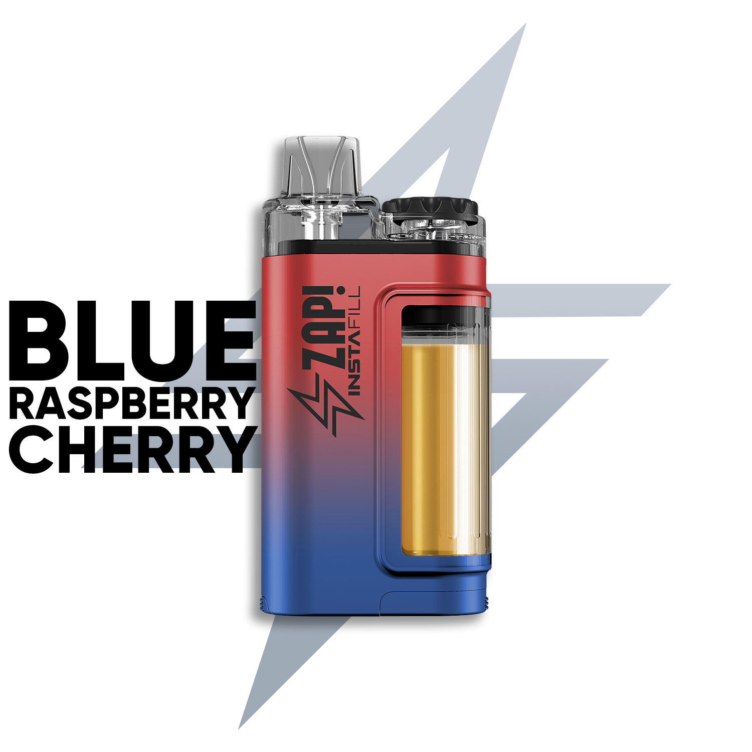 ¡borrar! dispositivo vape instafill blue raspberry cherry 20 mg 3500 puff