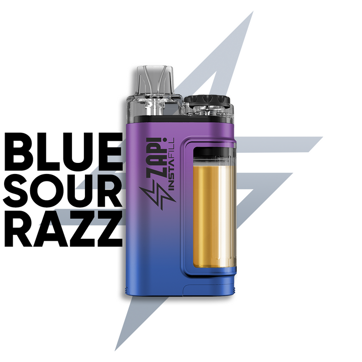 ¡borrar! dispositivo vape instafill blue sour razz 20 mg 3500 puff