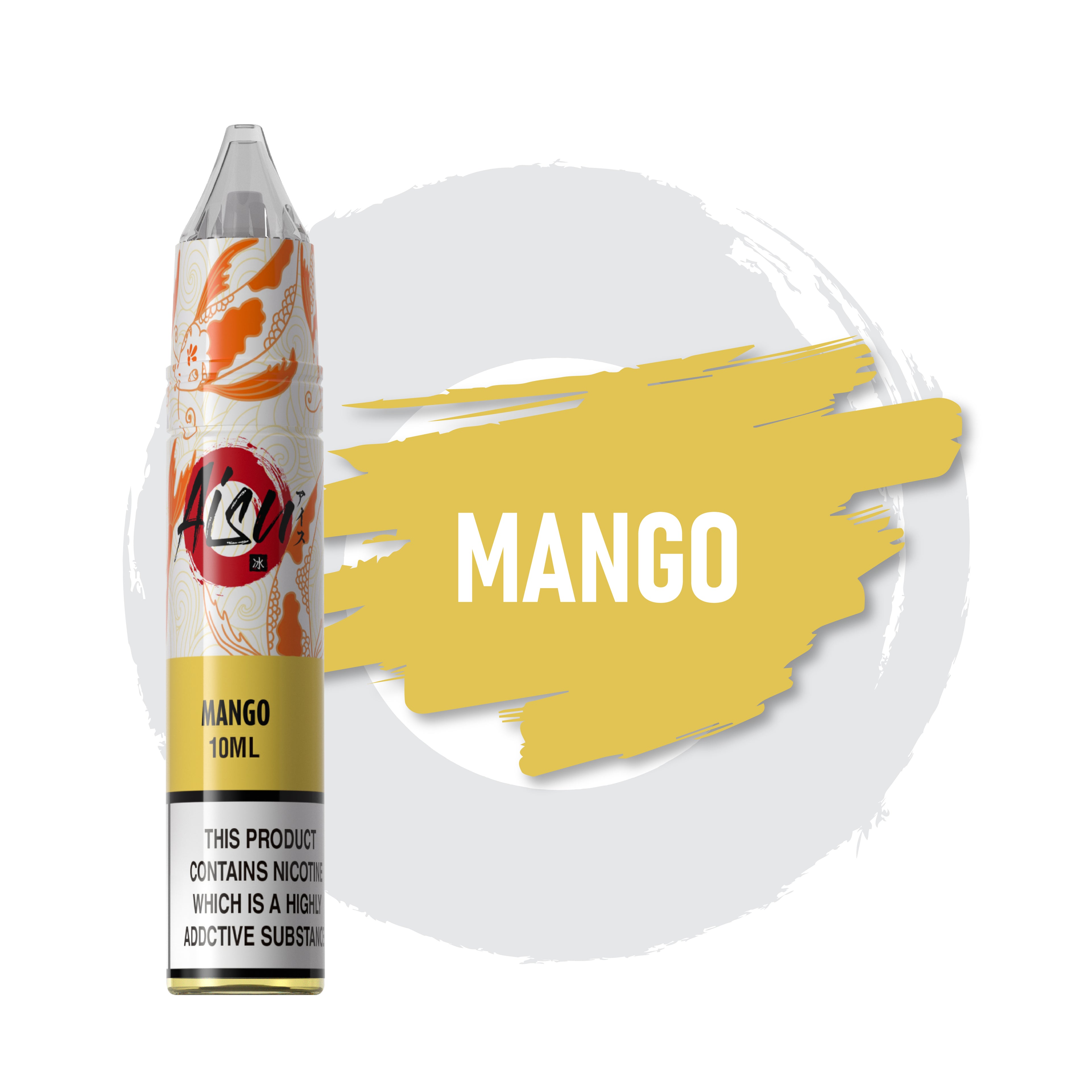 AISU Mango 10ml 50/50 Nic Salts e-liquid bottle