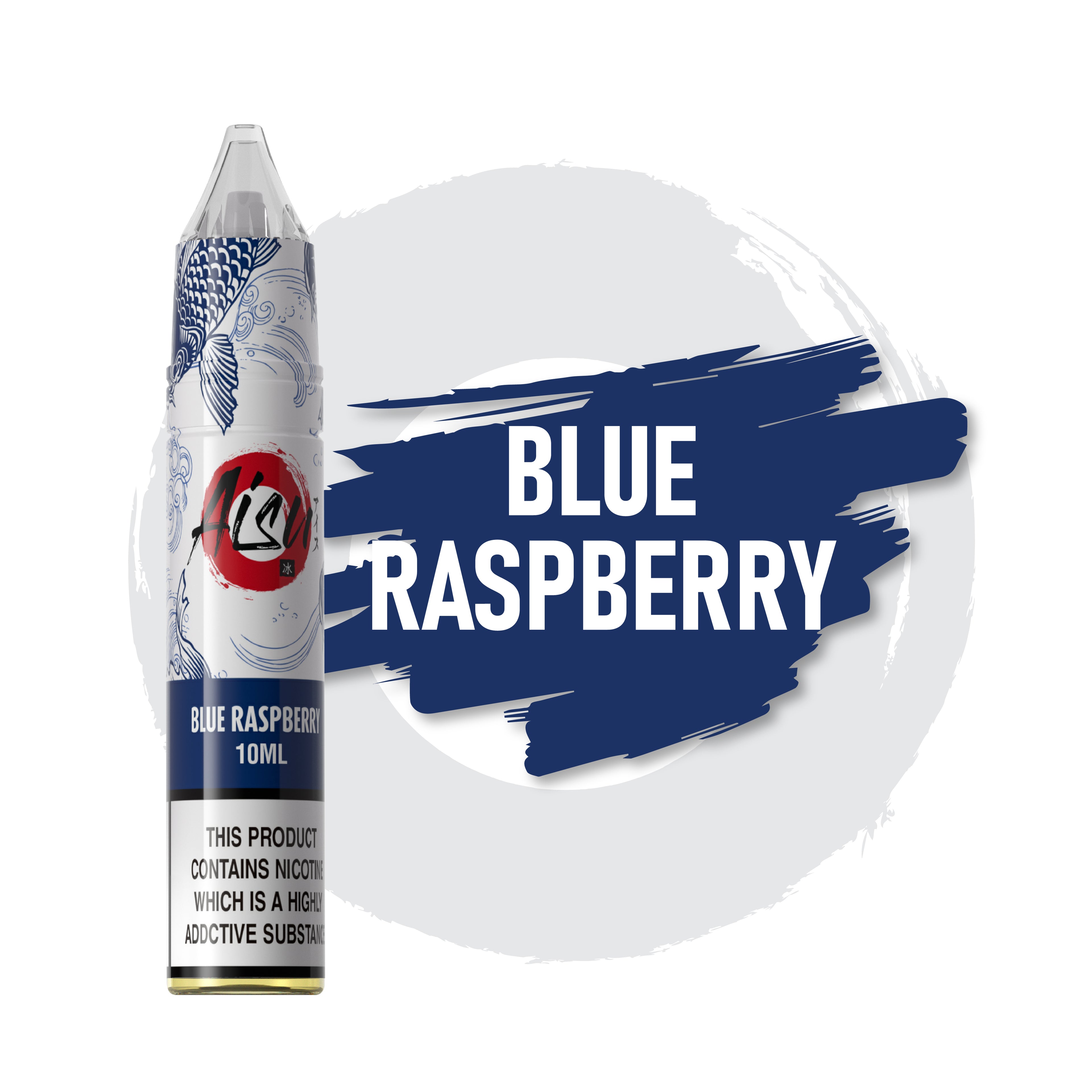 AISU Blue Raspberry 10ml 50/50 Nic Salts e-liquid bottle