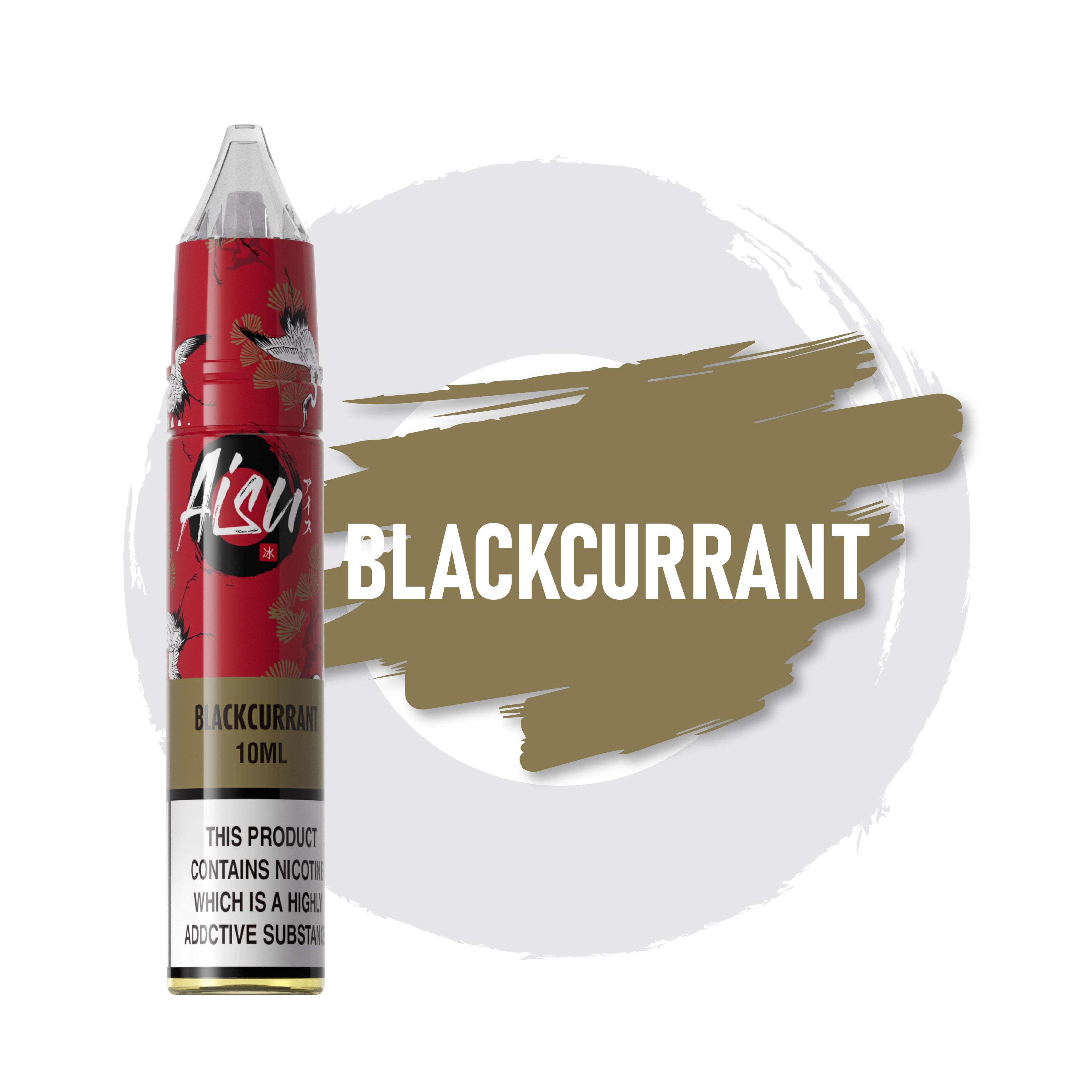 Aisu Blackcurrant 10 ml 50/50 Nic Salts E-Liquid-Flasche