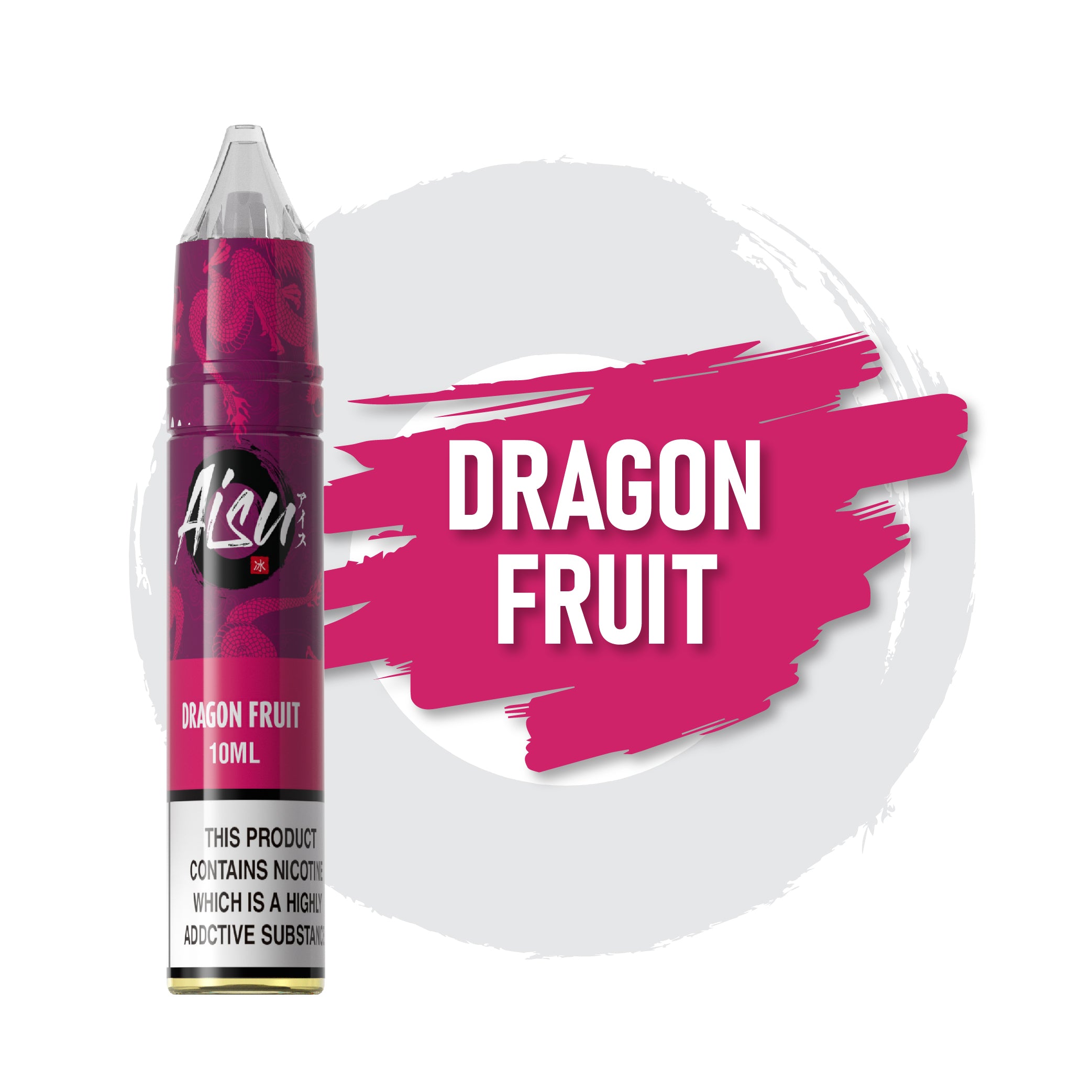 Bouteille d'e-liquide AISU Dragon Fruit 10 ml 50/50 sels de nicotine