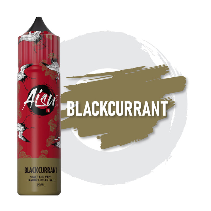 AISU Blackcurrant Shake and Vape 20ml Flavour Concentrates e-liquid bottle