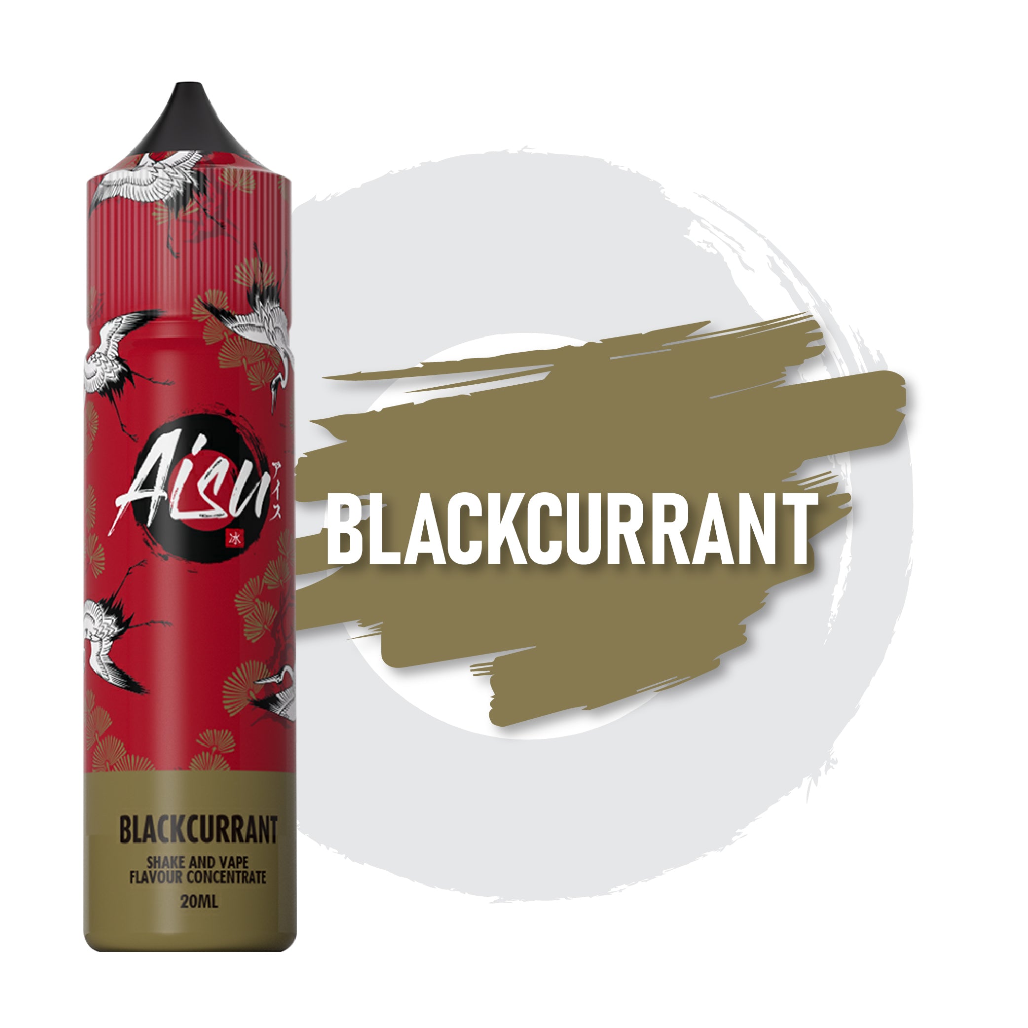 Botella de líquido electrónico AISU Blackcurrant Shake and Vape de 20 ml de concentrados de sabor