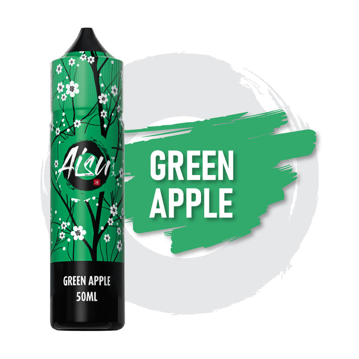 AISU Green Apple 50ml e-liquid bottle