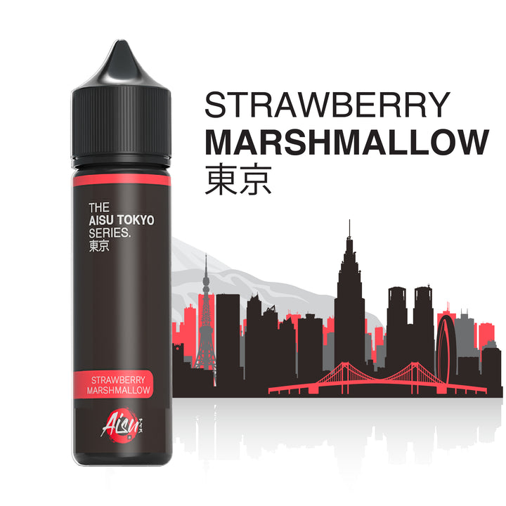 AISU TOKYO Strawberry Marshmallow 50ml e-liquid bottle