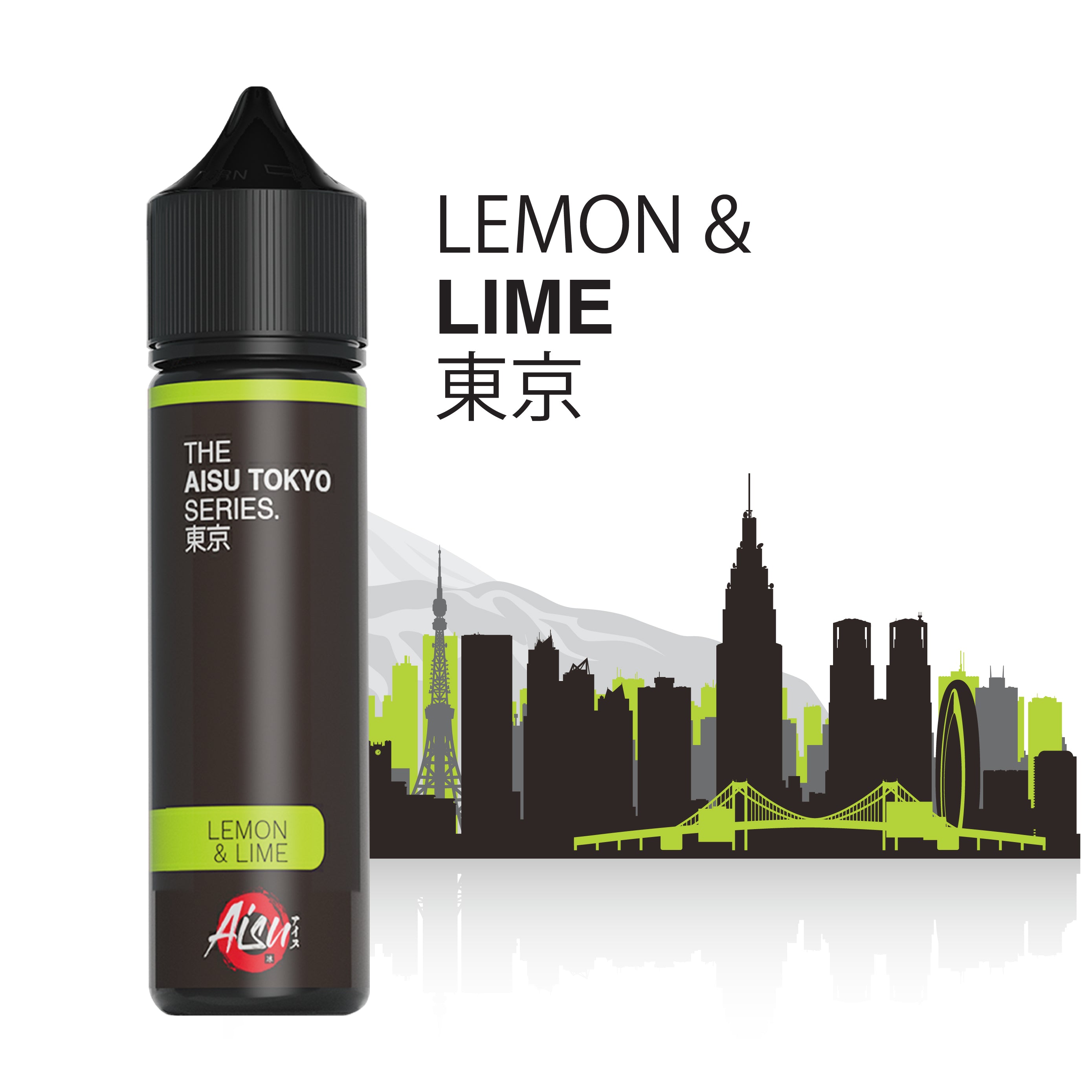 AISU TOKYO Lemon & Lime 50ml e-liquid bottle