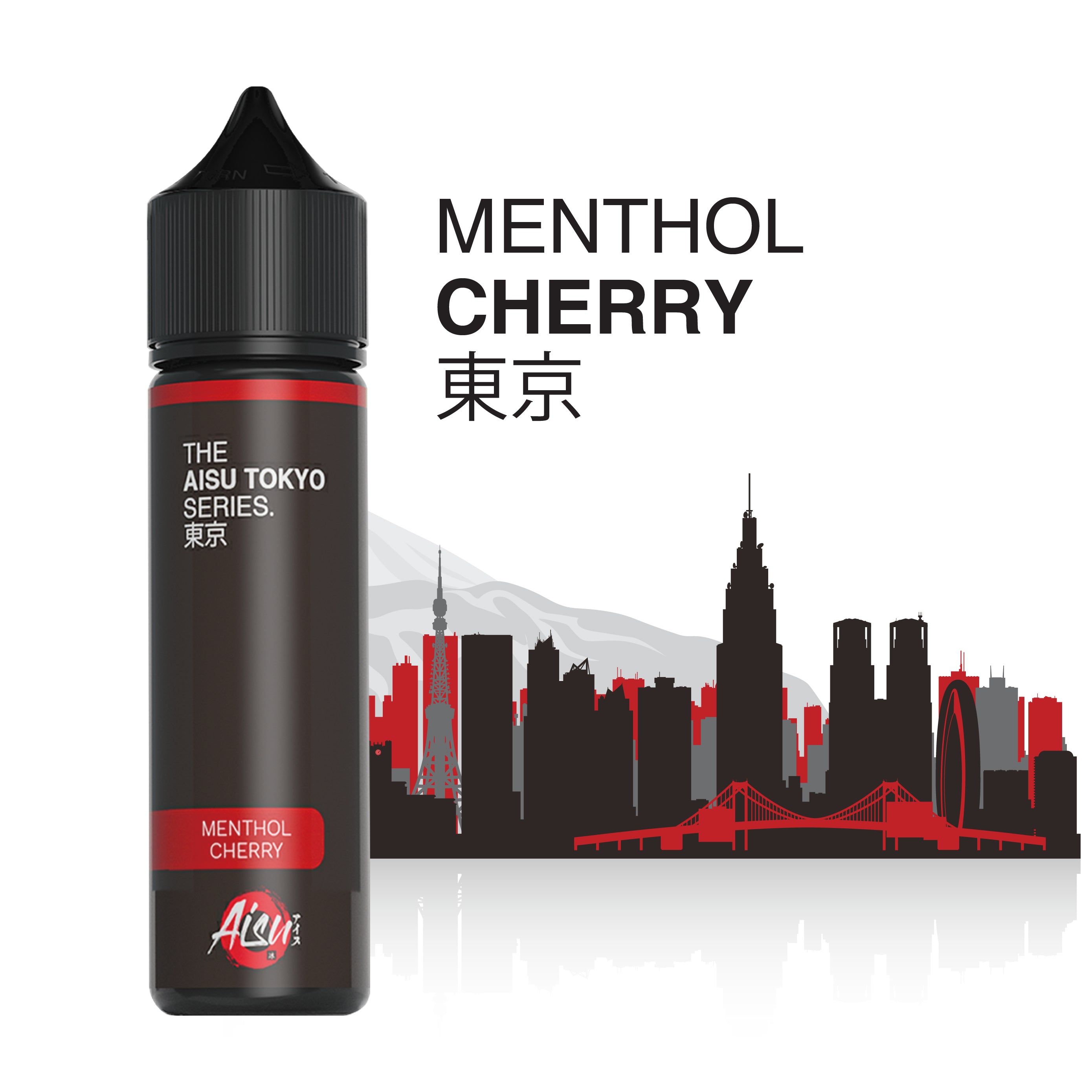 AISU TOKYO Menthol Cherry 50ml e-liquid bottle