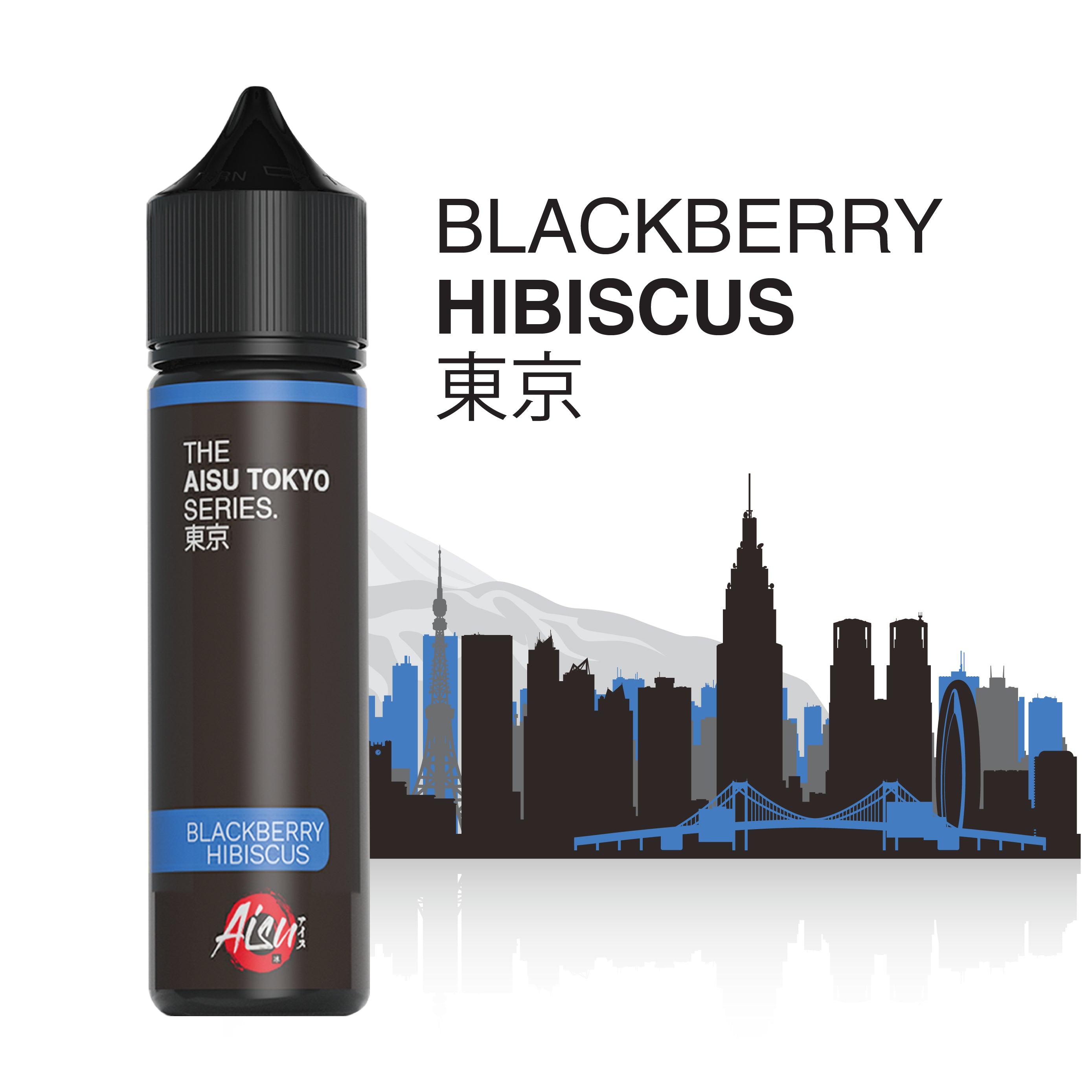 Botella de e-líquido AISU TOKYO Blackberry Hibiscus 50ml