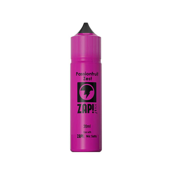 ZAP! Juice Passionfruit Zest  Shake and Vape 20ml Flavour Concentrate e-liquid bottle
