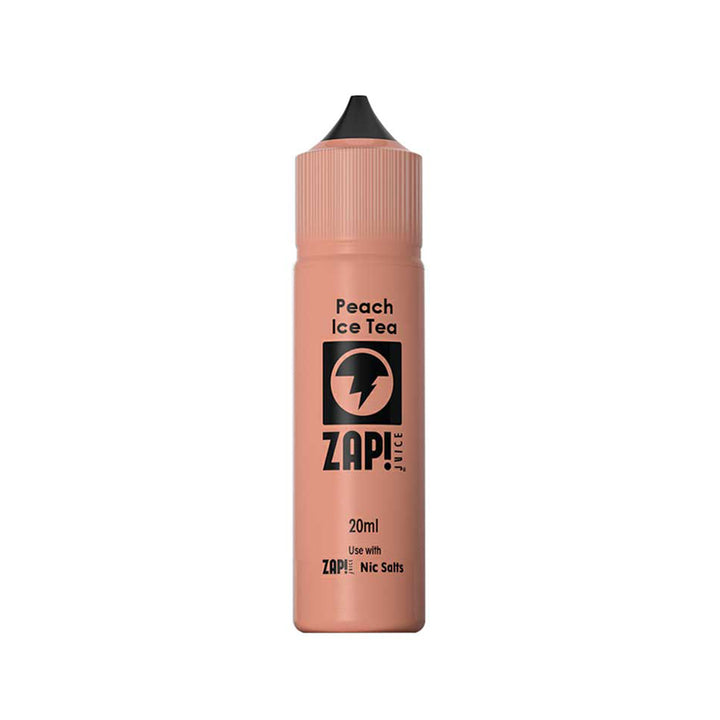 ZAP ! Bouteille d'e-liquide concentré de saveur Juice Peach Ice Tea Shake and Vape de 20 ml